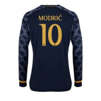 Real Madrid Luka Modric #10 Vonkajší futbalový dres 2023-24 Dlhy Rukáv